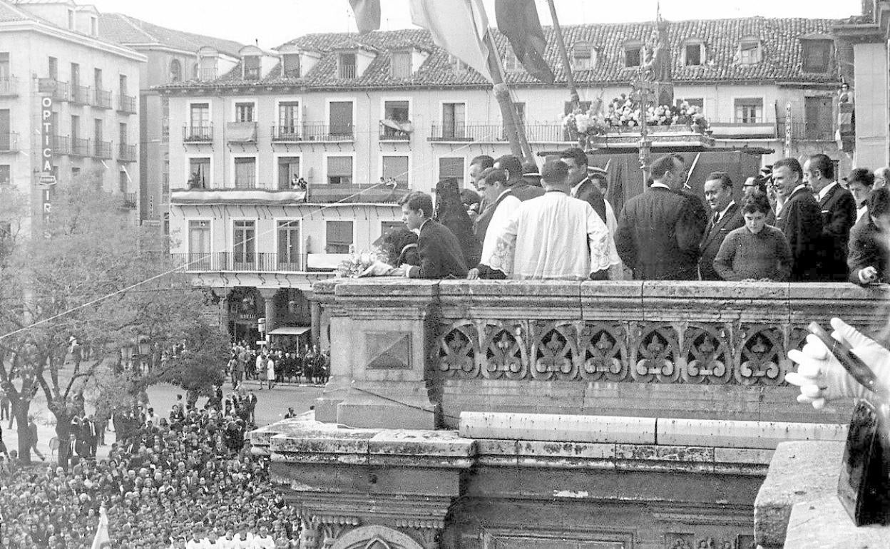 La Virgen de San Lorenzo, durante su nombramiento como alcaldesa honoraria perpetua de Valladolid. 