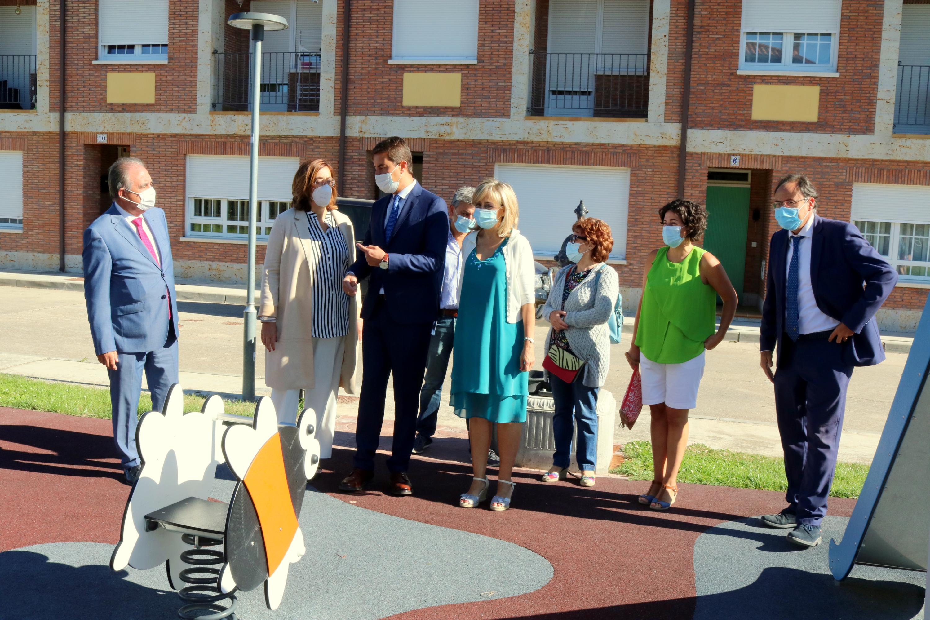 El consejero de Presidencia de la Junta de Castilla y León, Ángel Ibáñez, visitó Baltanás