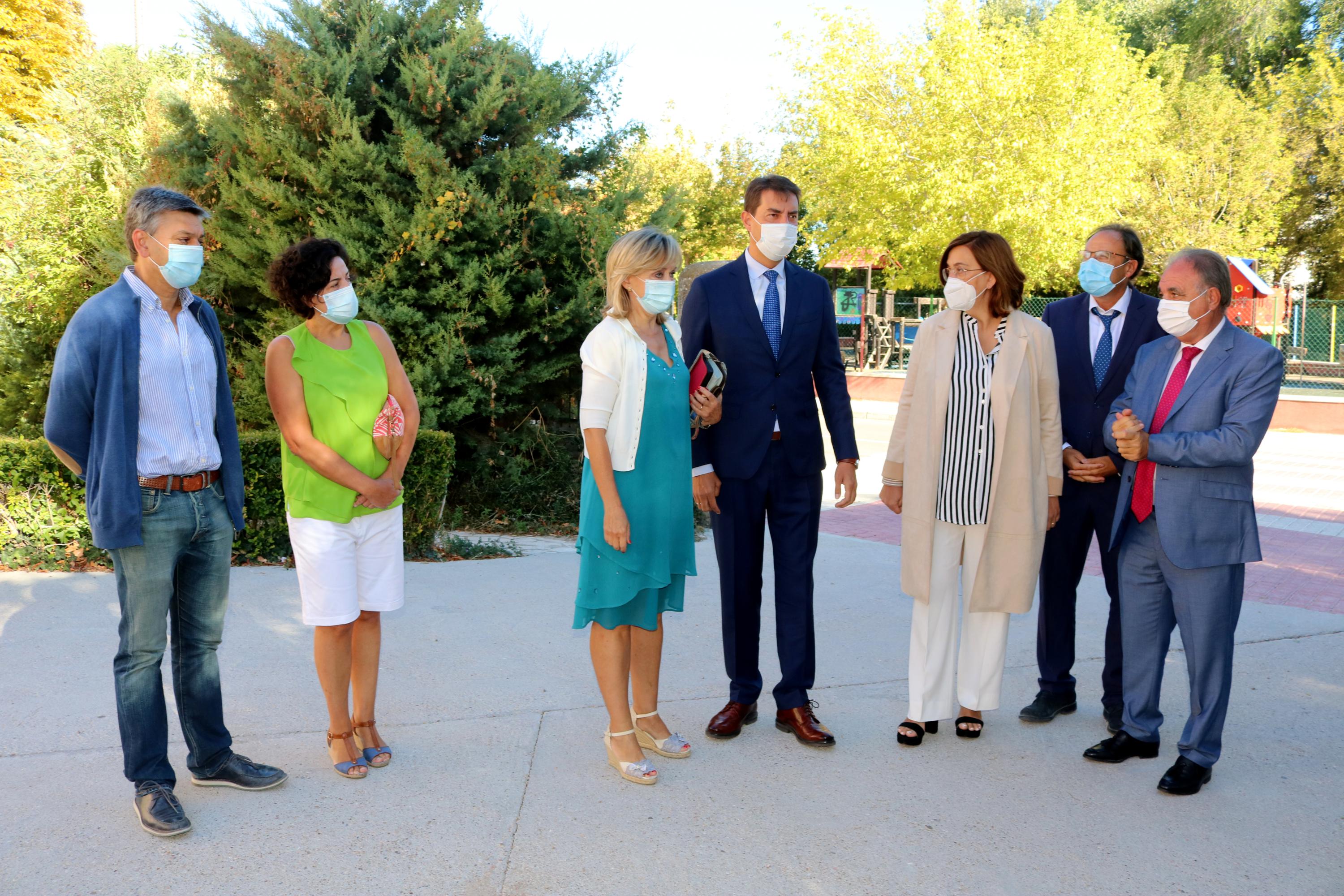 El consejero de Presidencia de la Junta de Castilla y León, Ángel Ibáñez, visitó Baltanás