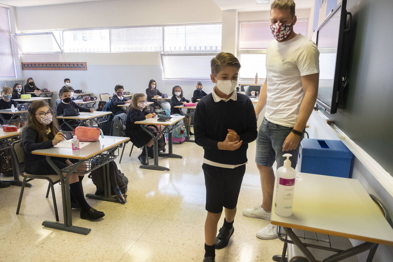 Primer día en el Colegio Sagrado Corazón-Corazonistas.