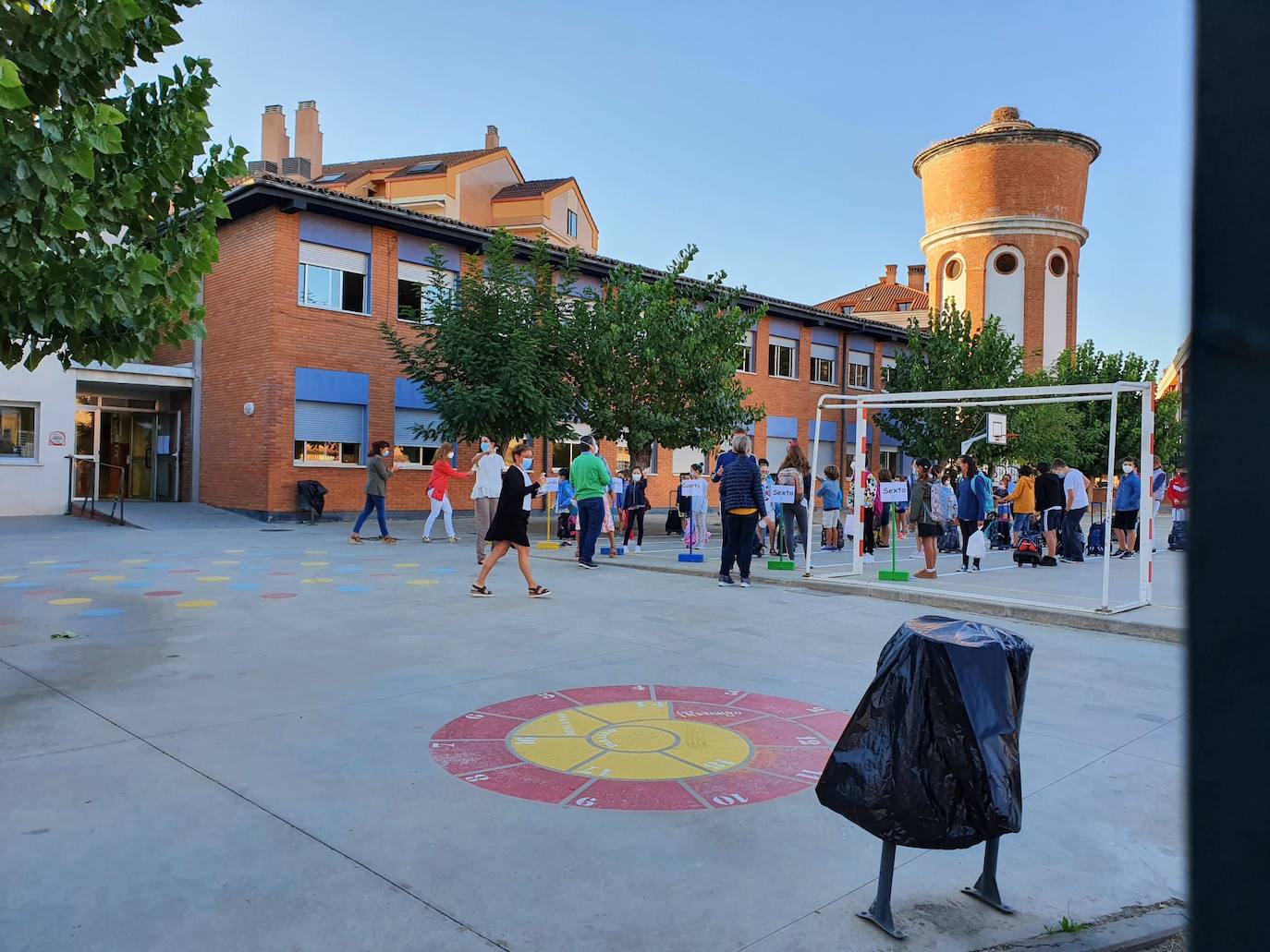 Vuelta al cole en el colegio en Laguna de Duero. 