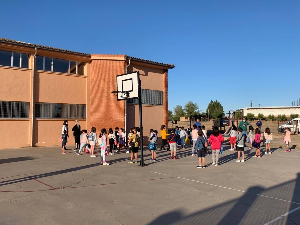 Vuelta al cole en el colegio San Juan de la Cruz en Medina del Campo. 