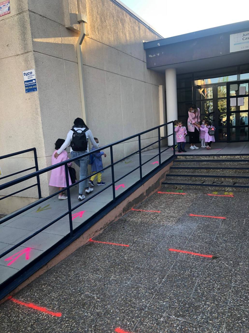 Vuelta al cole en el colegio Nicomedes Sanz de Santovenia Pisuerga. 