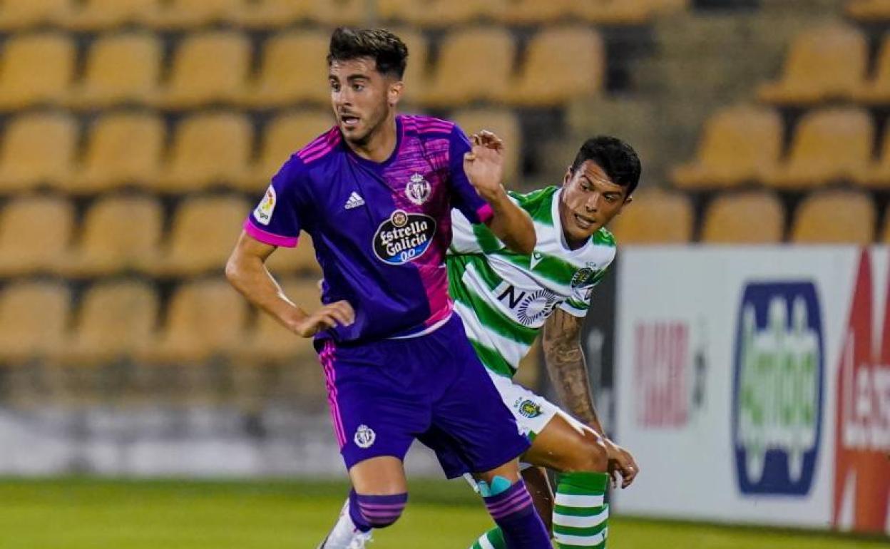 Kike y Pedro Porro en el partido entre el Real Valladolid y el Sporting de Portugal