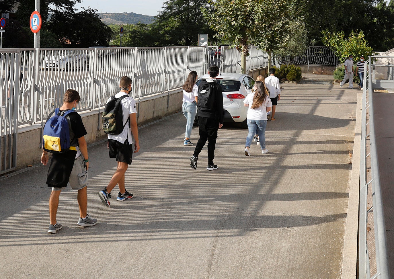 Los alumnos de la ESO y de Bachillerato de Palencia vuelven a clase.