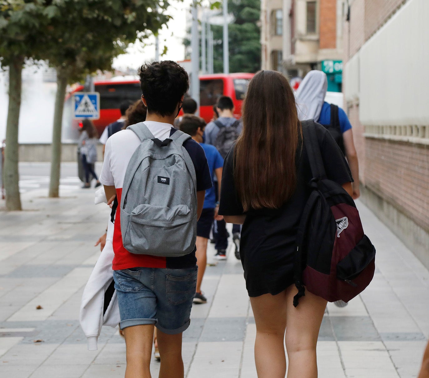 Los alumnos de la ESO y de Bachillerato de Palencia vuelven a clase.