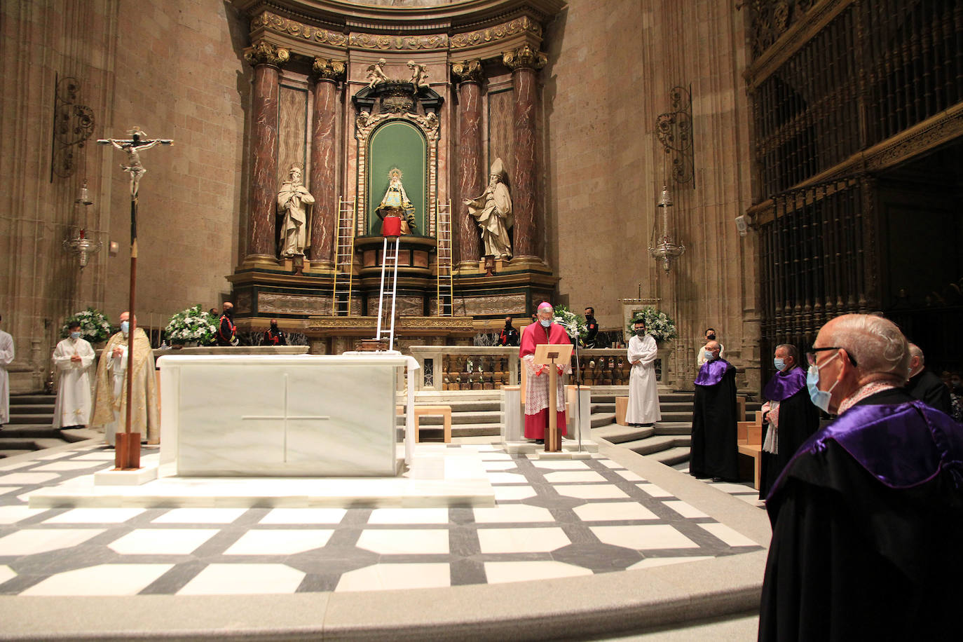 Llegada de la Virgen de la Fuencisla a la Catedral de Segovia 