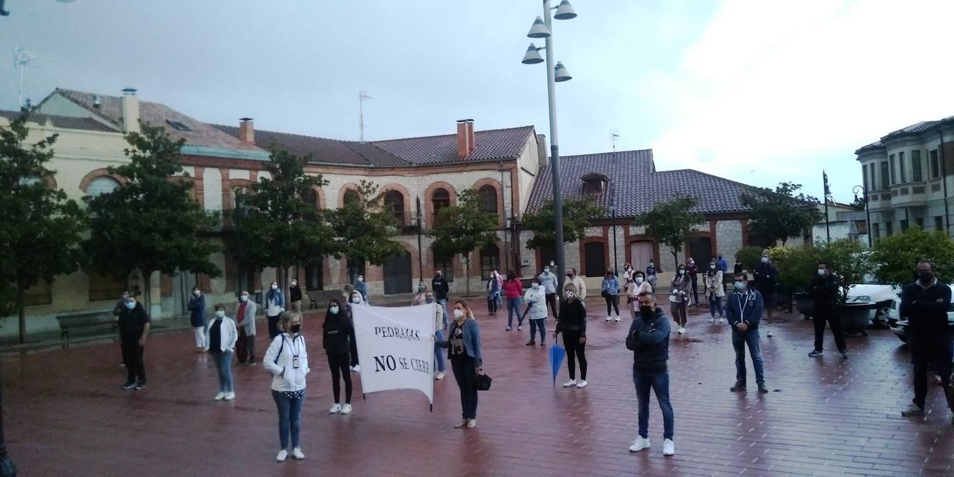 Concentraciones protesta contra el confinamiento decretado por la Junta en Iscar y Pedrajas de San Esteban. 