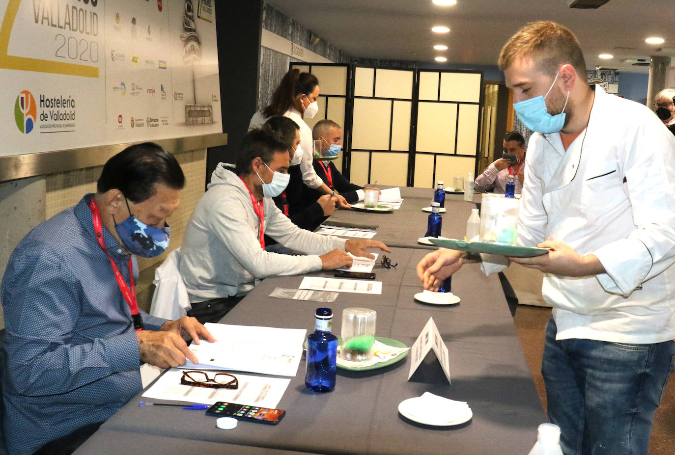 Concurso Provincial de Pinchos de Valladolid en la Escuela de Cocina Alcazarén. 