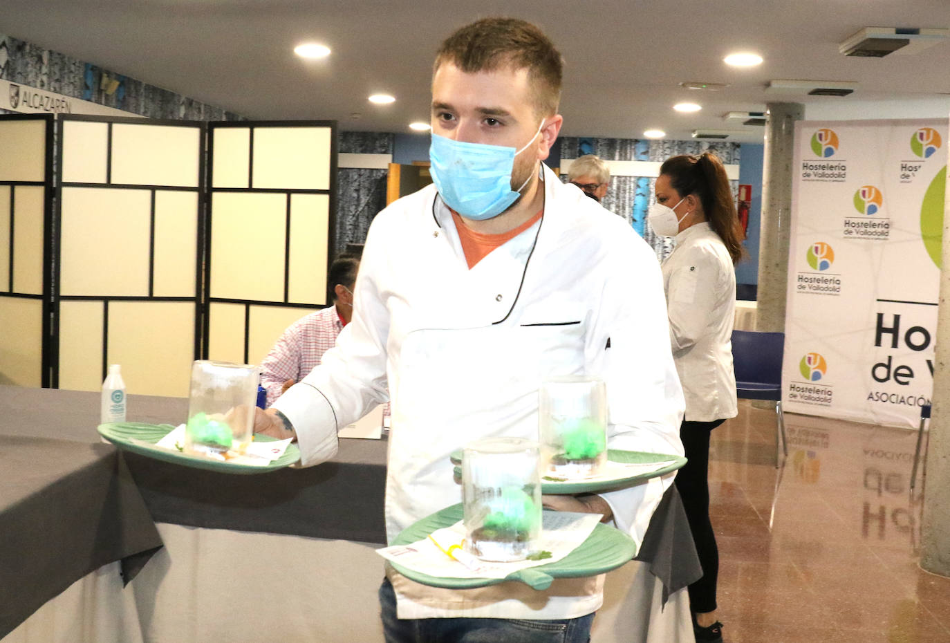 Concurso Provincial de Pinchos de Valladolid en la Escuela de Cocina Alcazarén. 