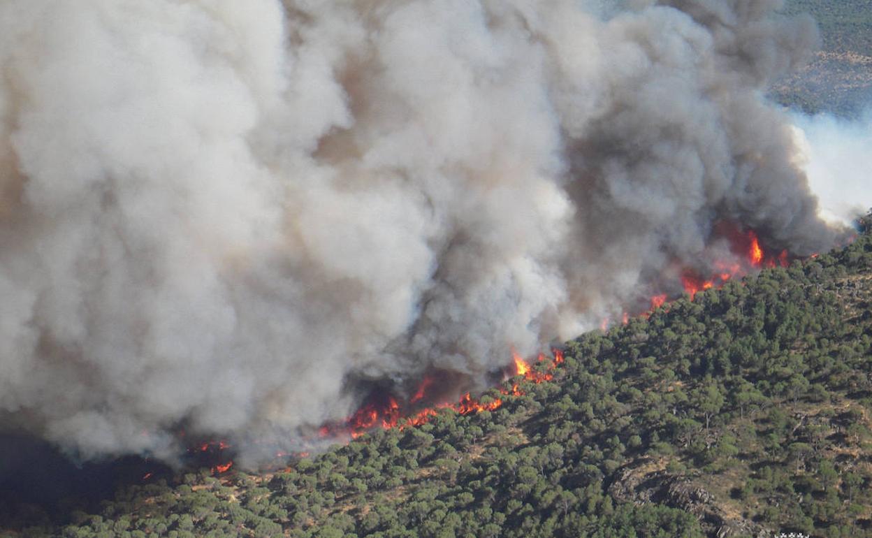 Imagen de archivo de un fuego anterior.