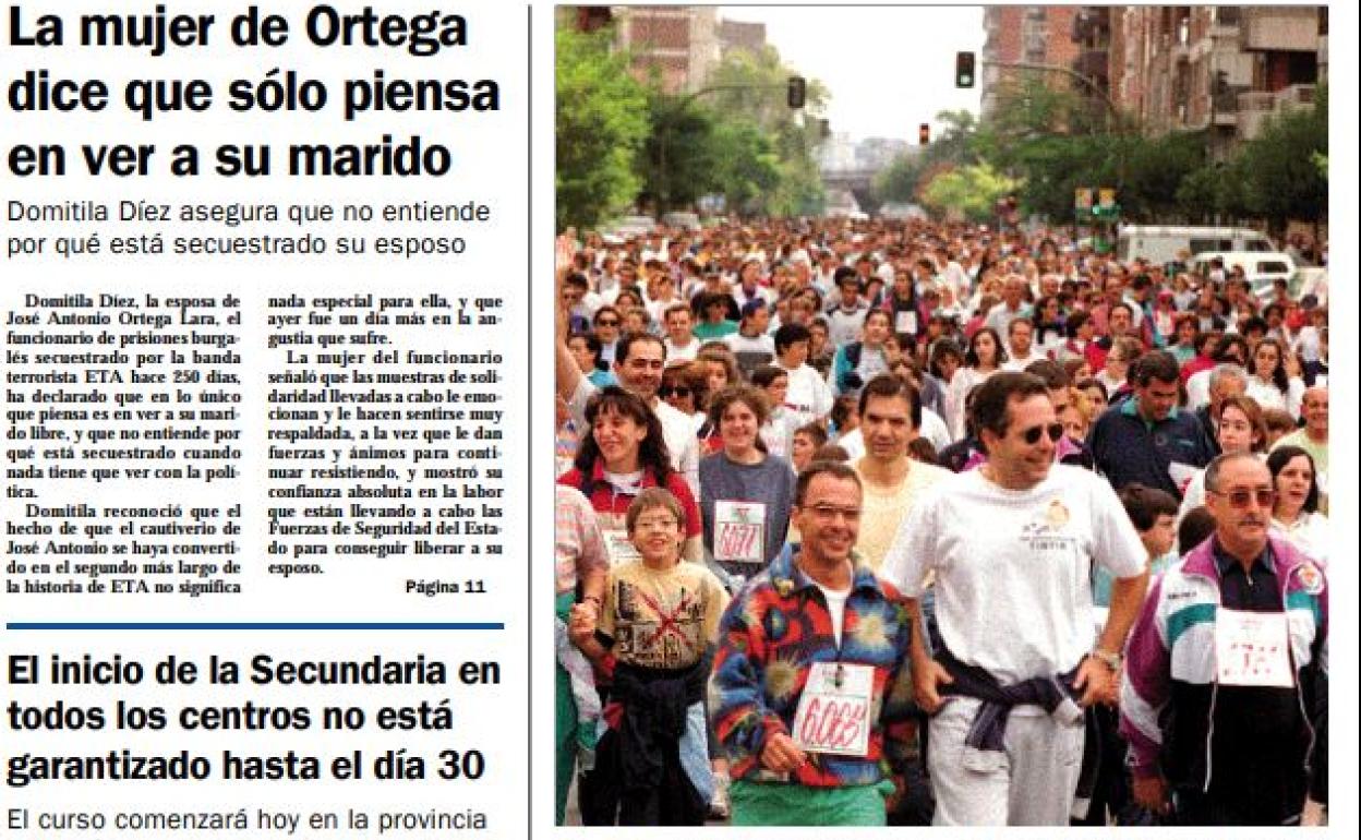 Portada de El Norte de Castilla del 23 de septiembre de 1996. 