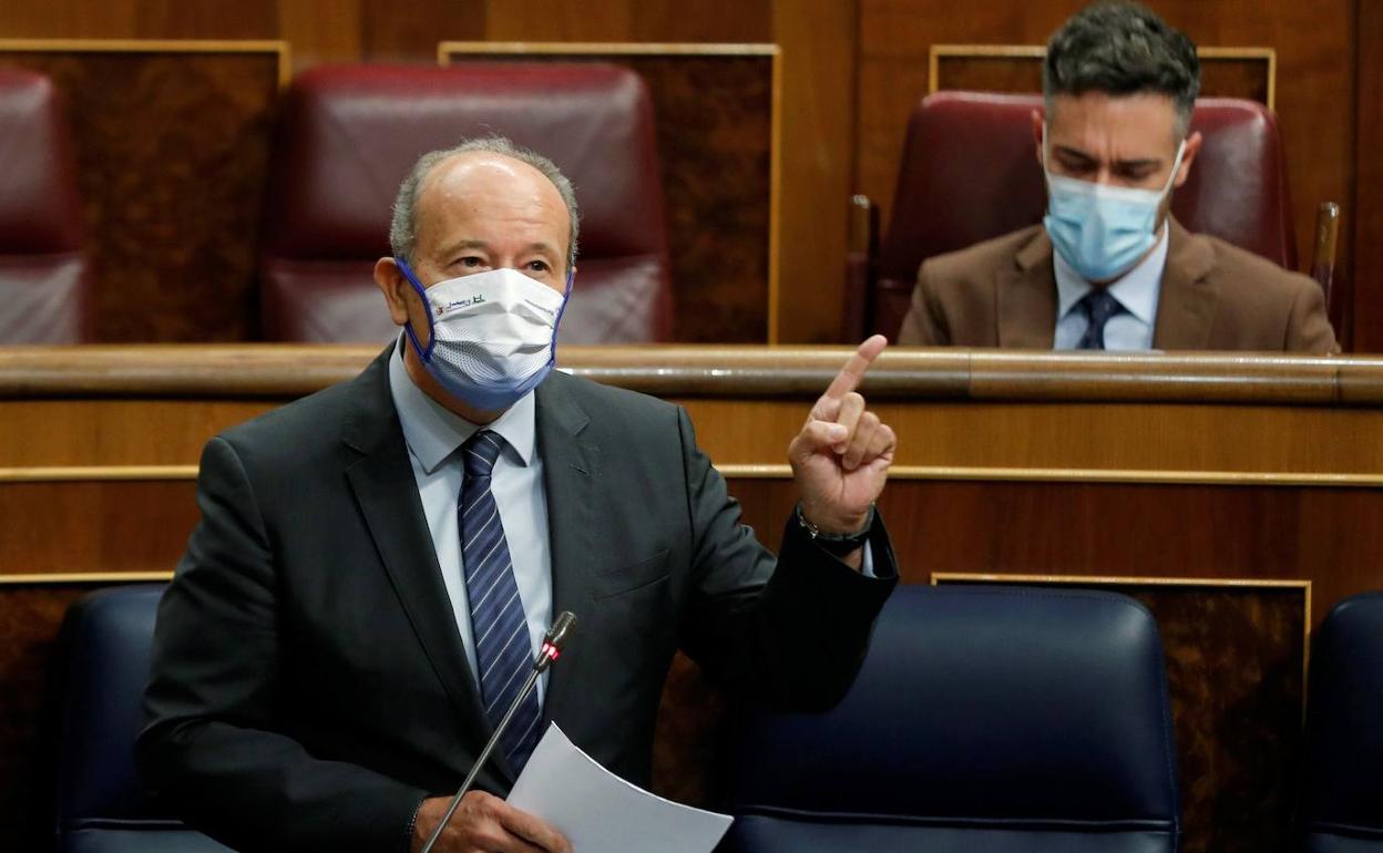 Juan Carlos Campo, ayer en el Congreso.