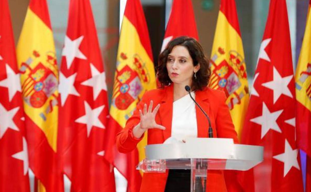 La presidenta de la Comunidad de Madrid, Isabel Díaz Ayuso.