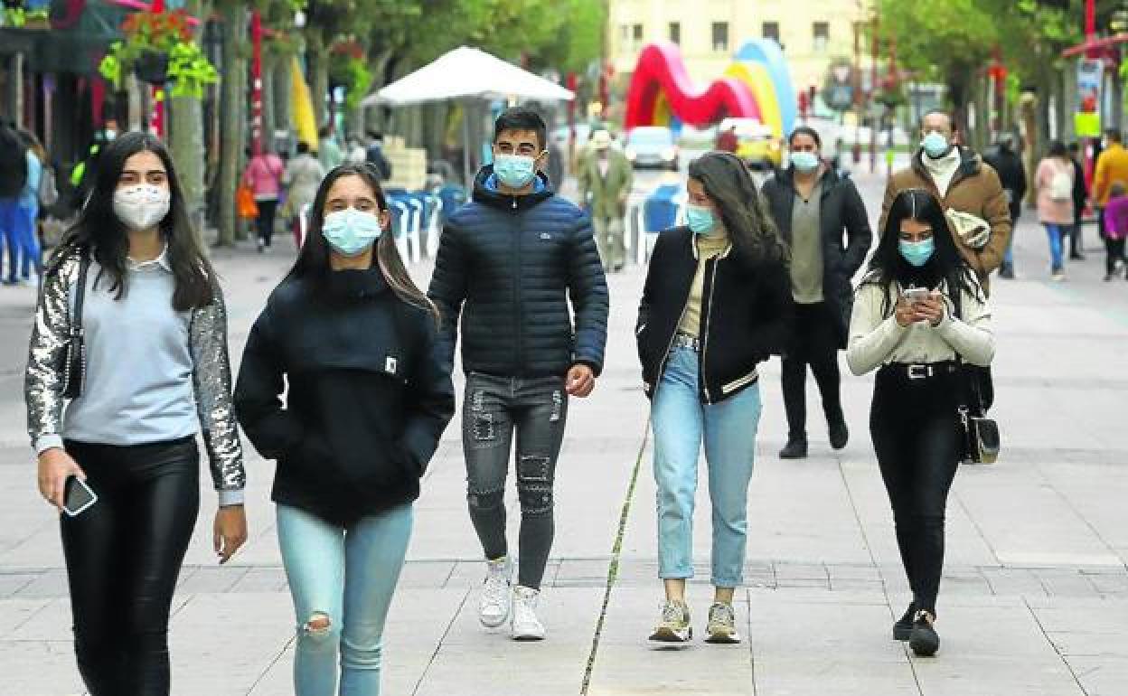 Imagen de las calles de Miranda esta última semana, a la espera del confinamiento,