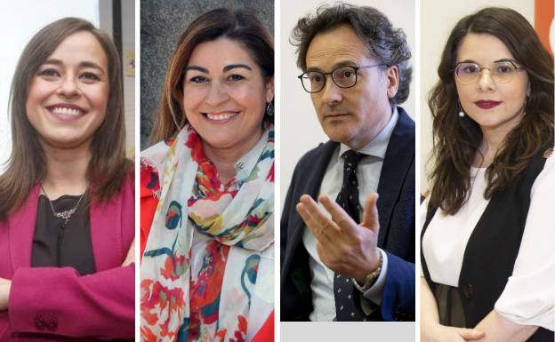 Gemma Villarroel, Marta Sanz, Miguel Ángel González y Gemma Gómez.