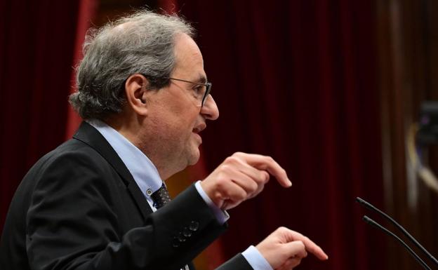 Torra asegura al despedirse que fue derrocado por un golpe de Estado