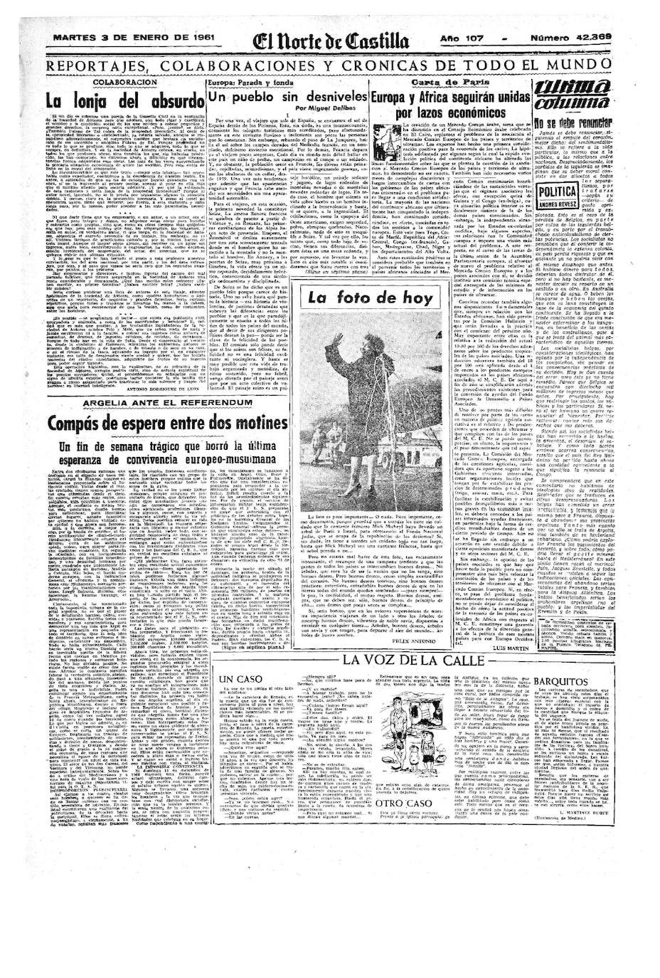 En el verano de 1942 inserta su primer artículo, titulado 'El deporte de la caza mayor' | En 1944, y después de hacer un curso acelerado en la Escuela de Periodismo de Madrid, se convirtió en redactor de El Norte, donde empezó ya a hacer críticas de cine y de libros, así como artículos | Al tiempo que adquiría nuevas responsabilidades en el periódico, donde fue nombrado subdirector en 1953 y director en 1958, comenzó a publicar una serie de artículos sobre cine, sección que tituló 'Desde la cabina'. También hizo entrevistas, información internacional los domingos y comentarios deportivos