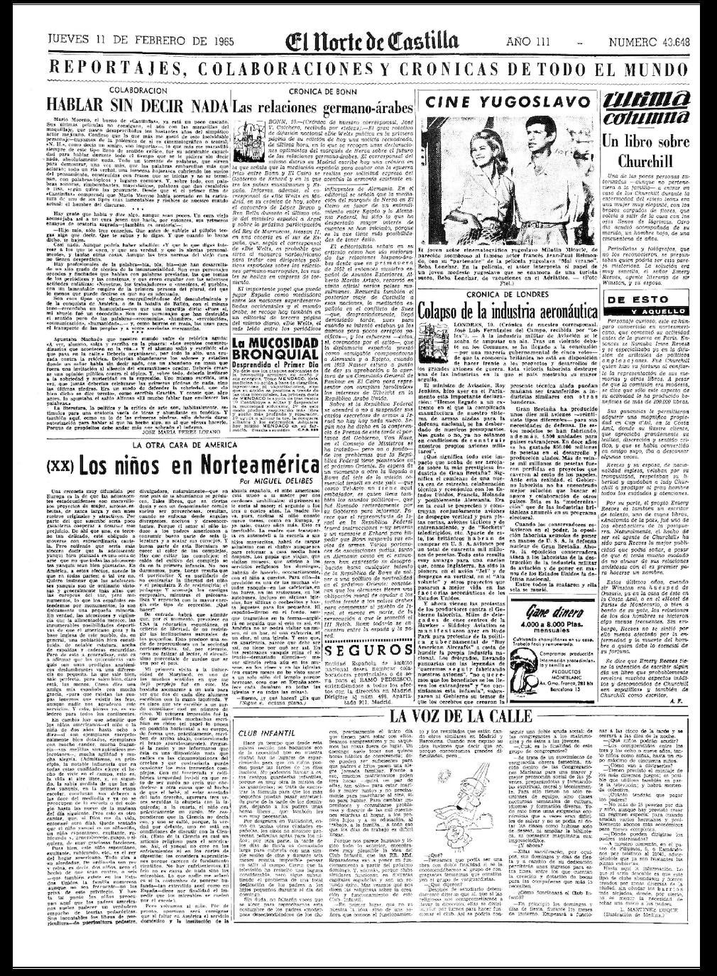 En el verano de 1942 inserta su primer artículo, titulado 'El deporte de la caza mayor' | En 1944, y después de hacer un curso acelerado en la Escuela de Periodismo de Madrid, se convirtió en redactor de El Norte, donde empezó ya a hacer críticas de cine y de libros, así como artículos | Al tiempo que adquiría nuevas responsabilidades en el periódico, donde fue nombrado subdirector en 1953 y director en 1958, comenzó a publicar una serie de artículos sobre cine, sección que tituló 'Desde la cabina'. También hizo entrevistas, información internacional los domingos y comentarios deportivos