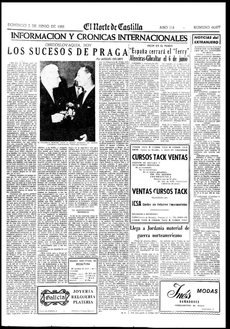 En el verano de 1942 inserta su primer artículo, titulado 'El deporte de la caza mayor' | En 1944, y después de hacer un curso acelerado en la Escuela de Periodismo de Madrid, se convirtió en redactor de El Norte, donde empezó ya a hacer críticas de cine y de libros, así como artículos | Al tiempo que adquiría nuevas responsabilidades en el periódico, donde fue nombrado subdirector en 1953 y director en 1958, comenzó a publicar una serie de artículos sobre cine, sección que tituló 'Desde la cabina'. También hizo entrevistas, información internacional los domingos y comentarios deportivos