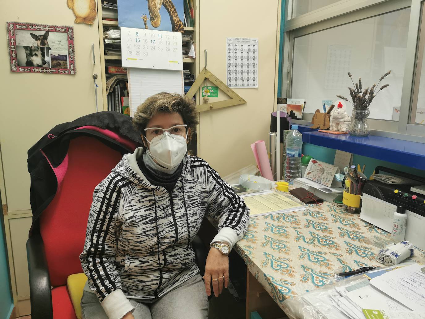 «Echo de menos los achuchones que me daban los alumnos»