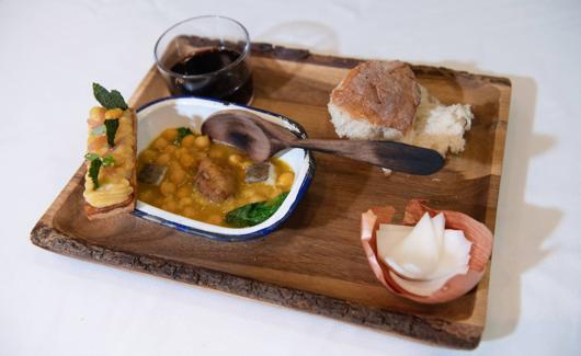 El plato que presenta el restaurante Raff San Pedro de Cuenca. 