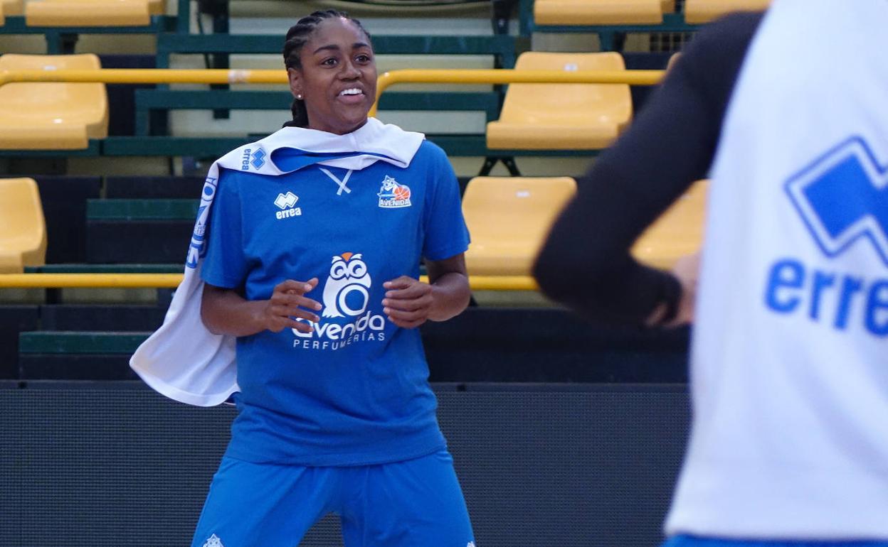 Hayes, en el entrenamiento. 