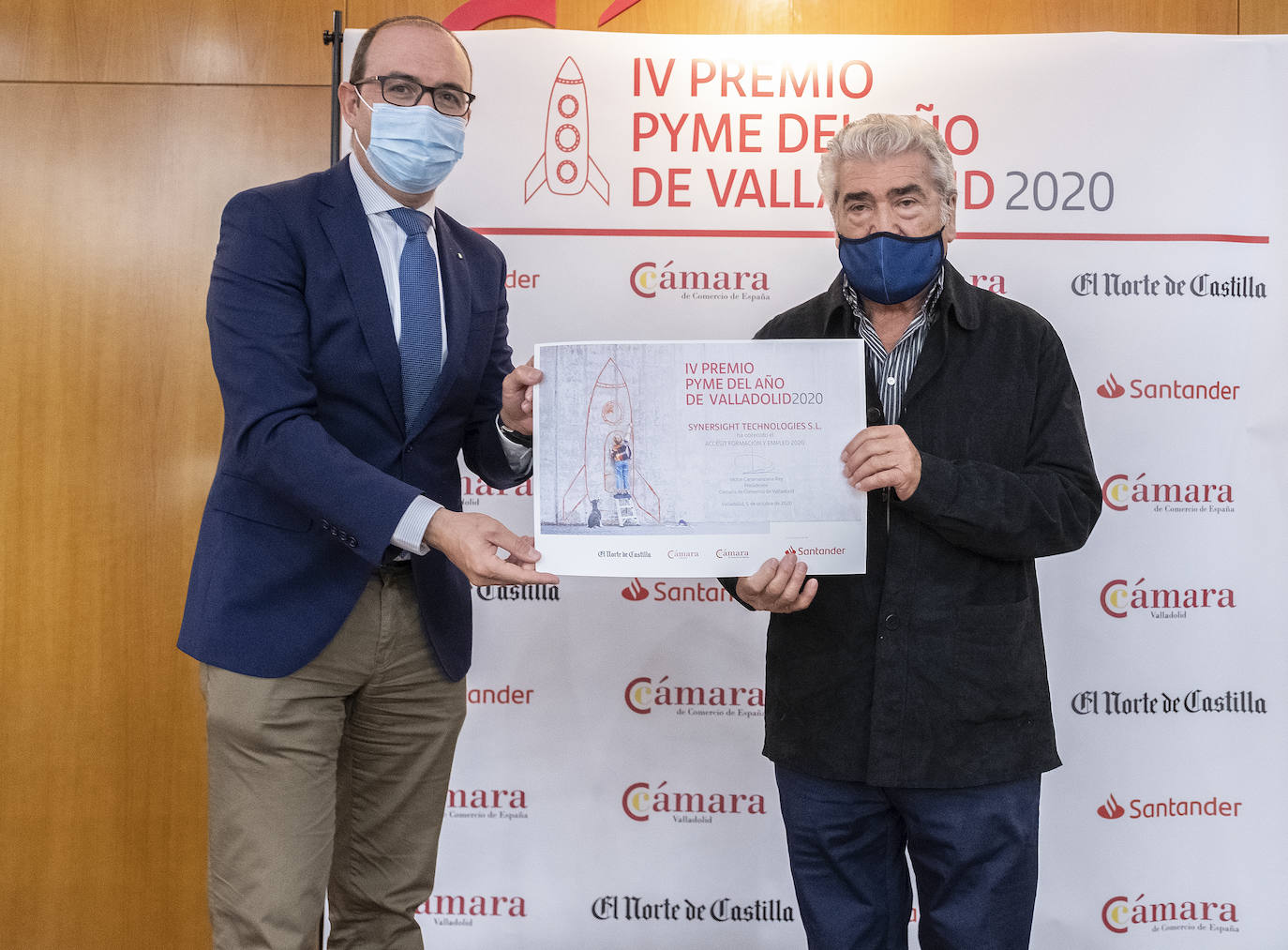 Acto de entrega de los premios en la Cámara de Comercio de Valladolid. 