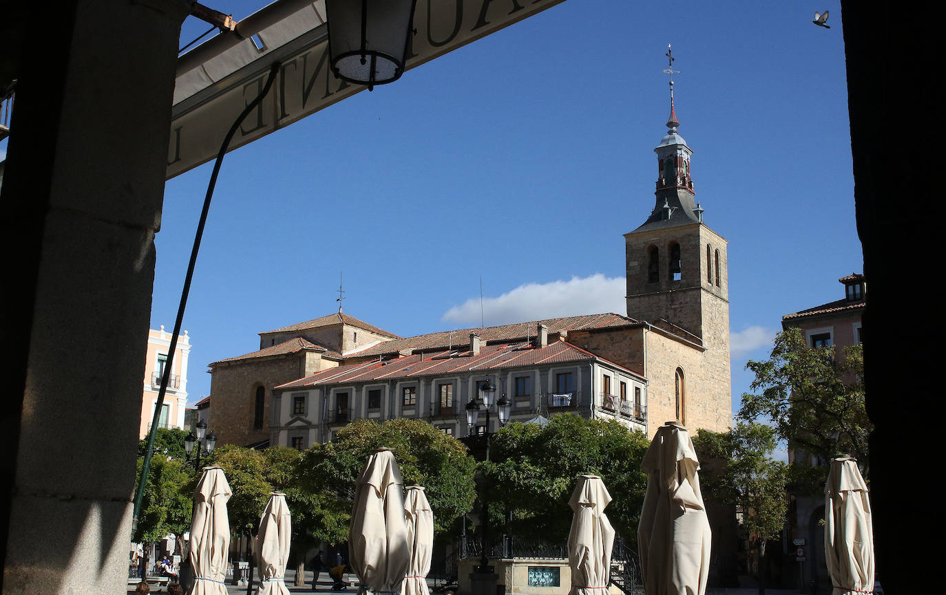 El histórico templo de San Miguel, en peligro. 