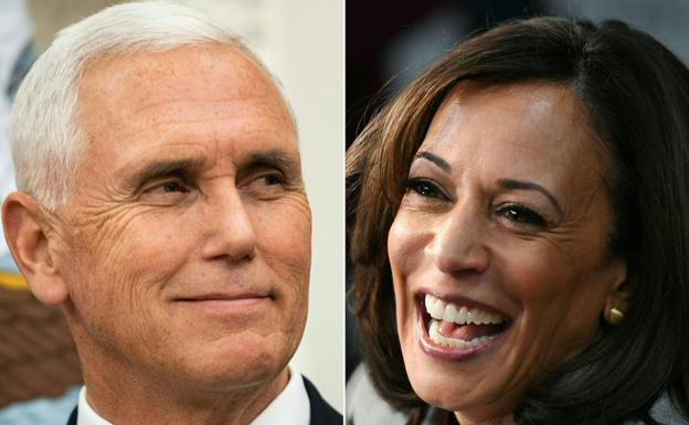 Mike Pences y Kamala Harris