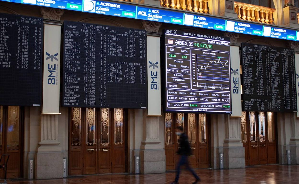 La Bolsa de Madrid. 