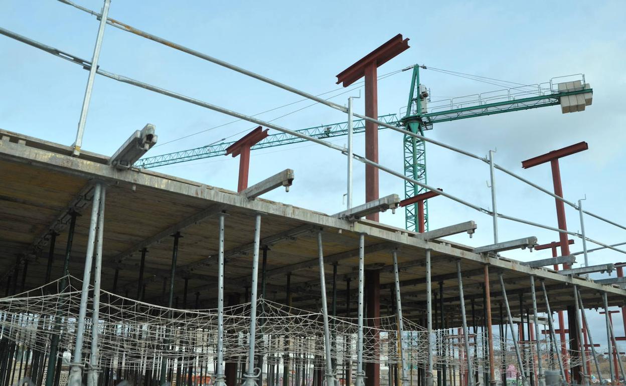 Construcción de viviendas en Valladolid.