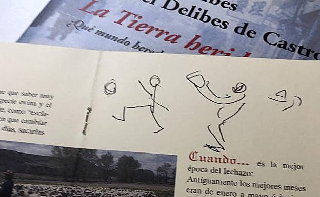 Monigotes que dibujó el escritor durante la última comida que compartió con Paco Sánchez