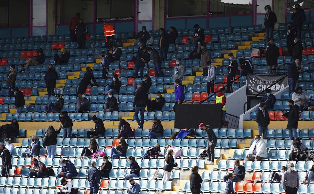 Una zona del Helmántico ante el Rayo Majadahonda en pretemporada. 