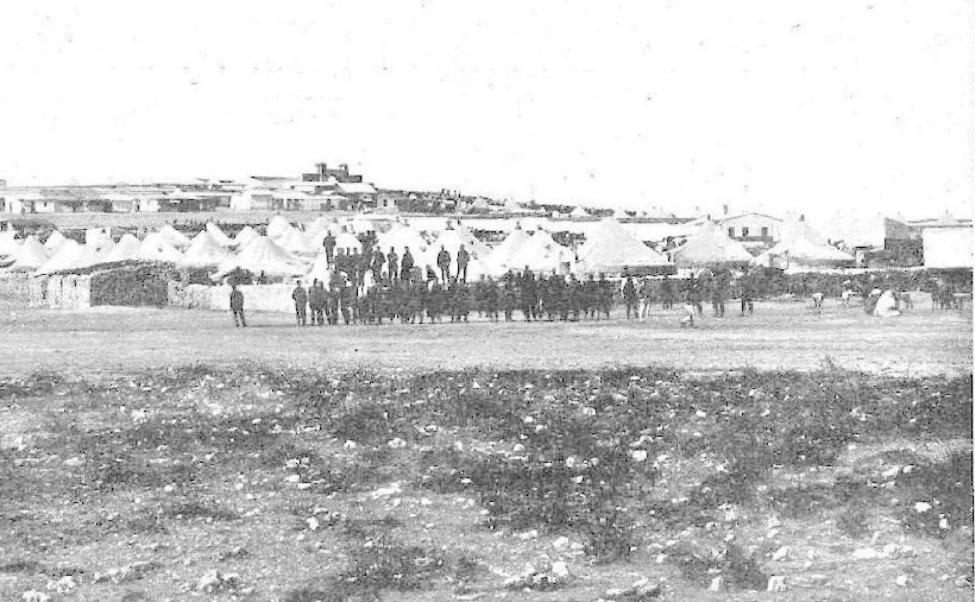 Campamento militar español instalado en Monte Arruit, al noreste de Marruecos.