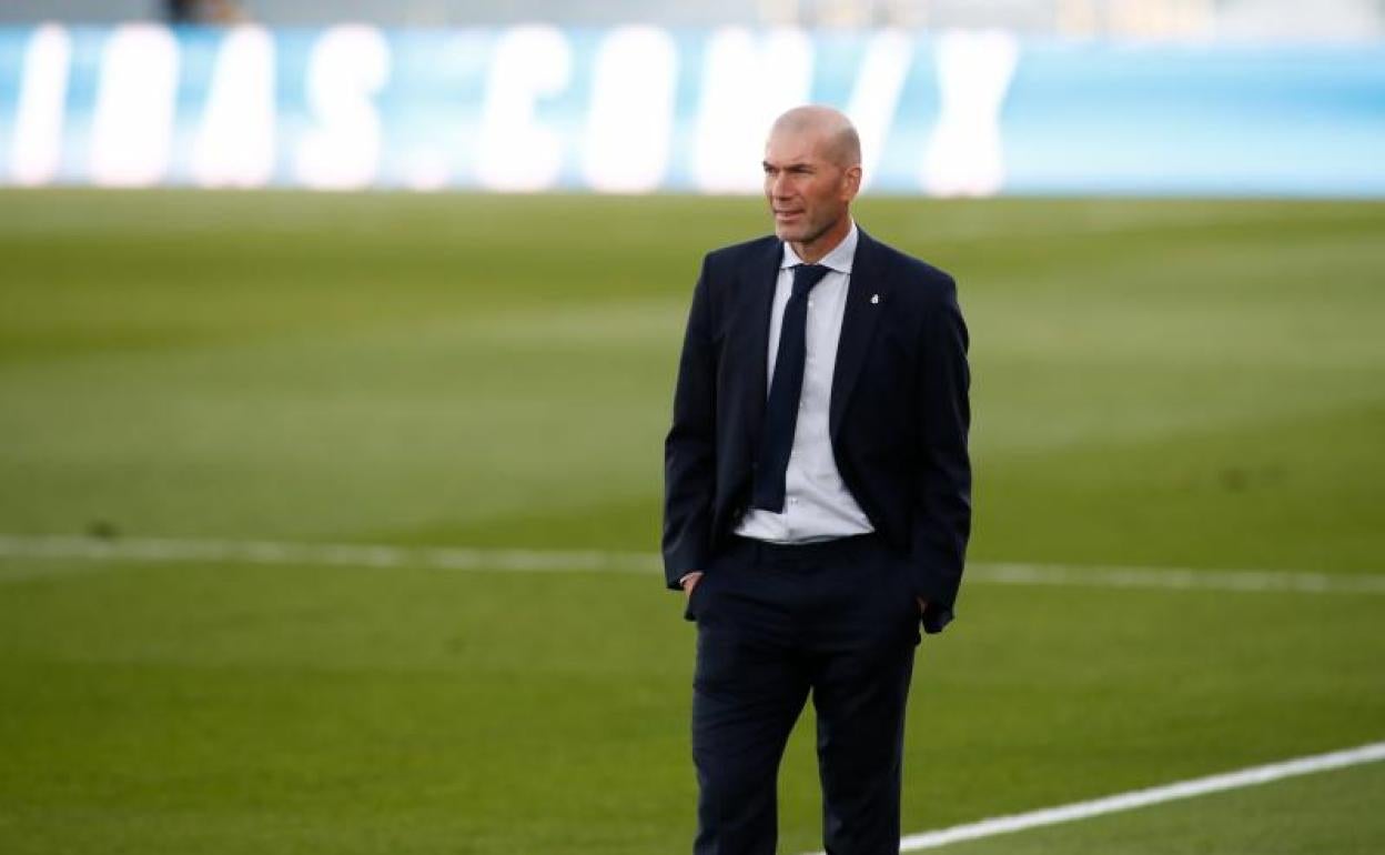 Zinedine Zidane, entrenador del Real Madrid. 