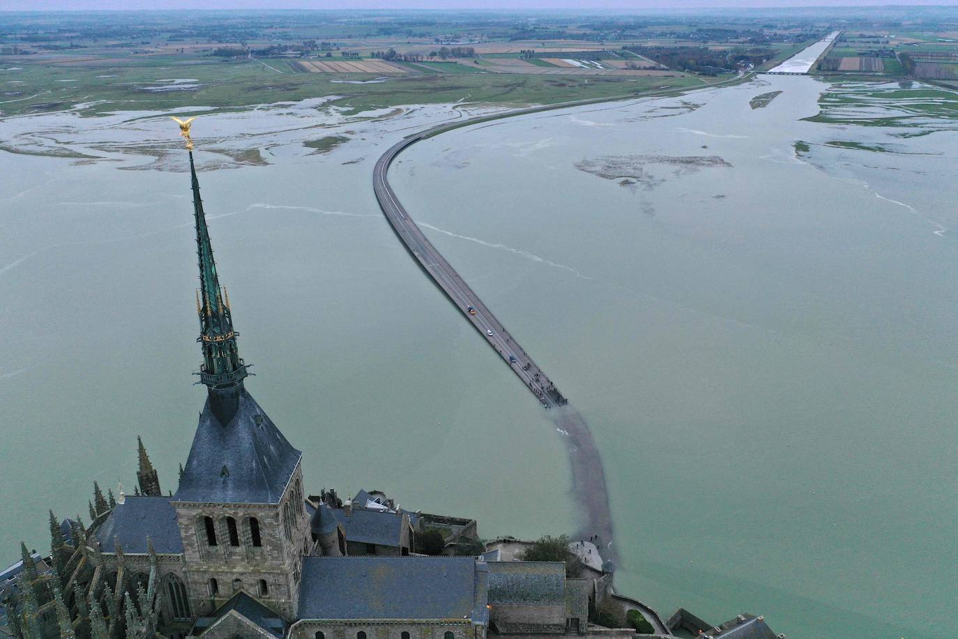 Fotos: La magia de las mareas de Mont-Saint-Michel