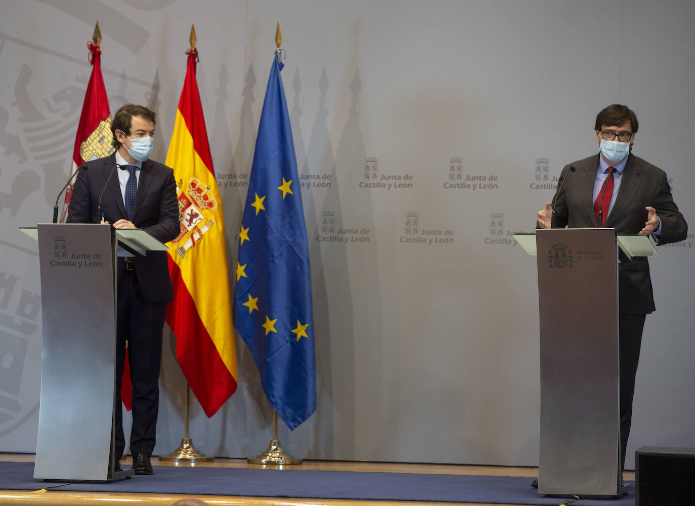 Salvador Illa ha tenido un encuentro con Alfonso Fernández Mañueco y Francisco Iega. 