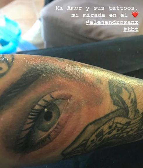 El tatuaje de Alejandro Sanz. 