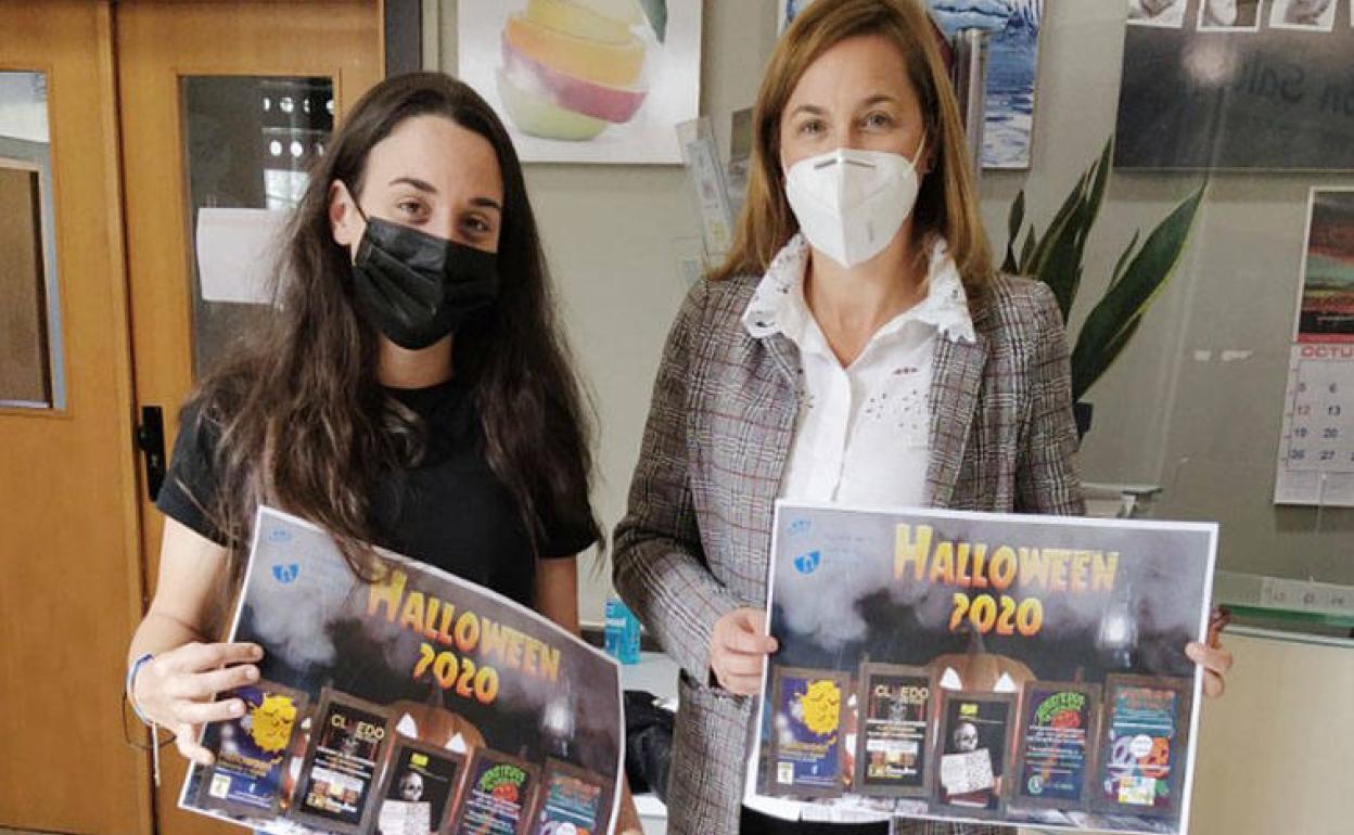 Responsables de la Concejalía de Fiestas y de Juventud, en la presentación de las actividades. 