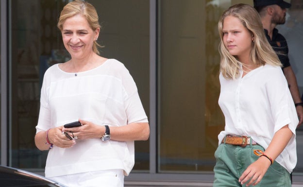 La infanta Cristina y su hija Irene Urdangarin. 