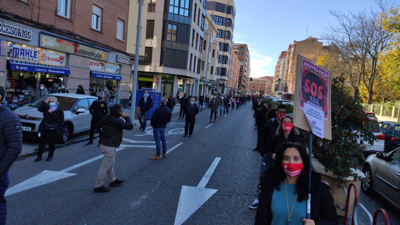 La hostelería se echa a la calle en Palencia