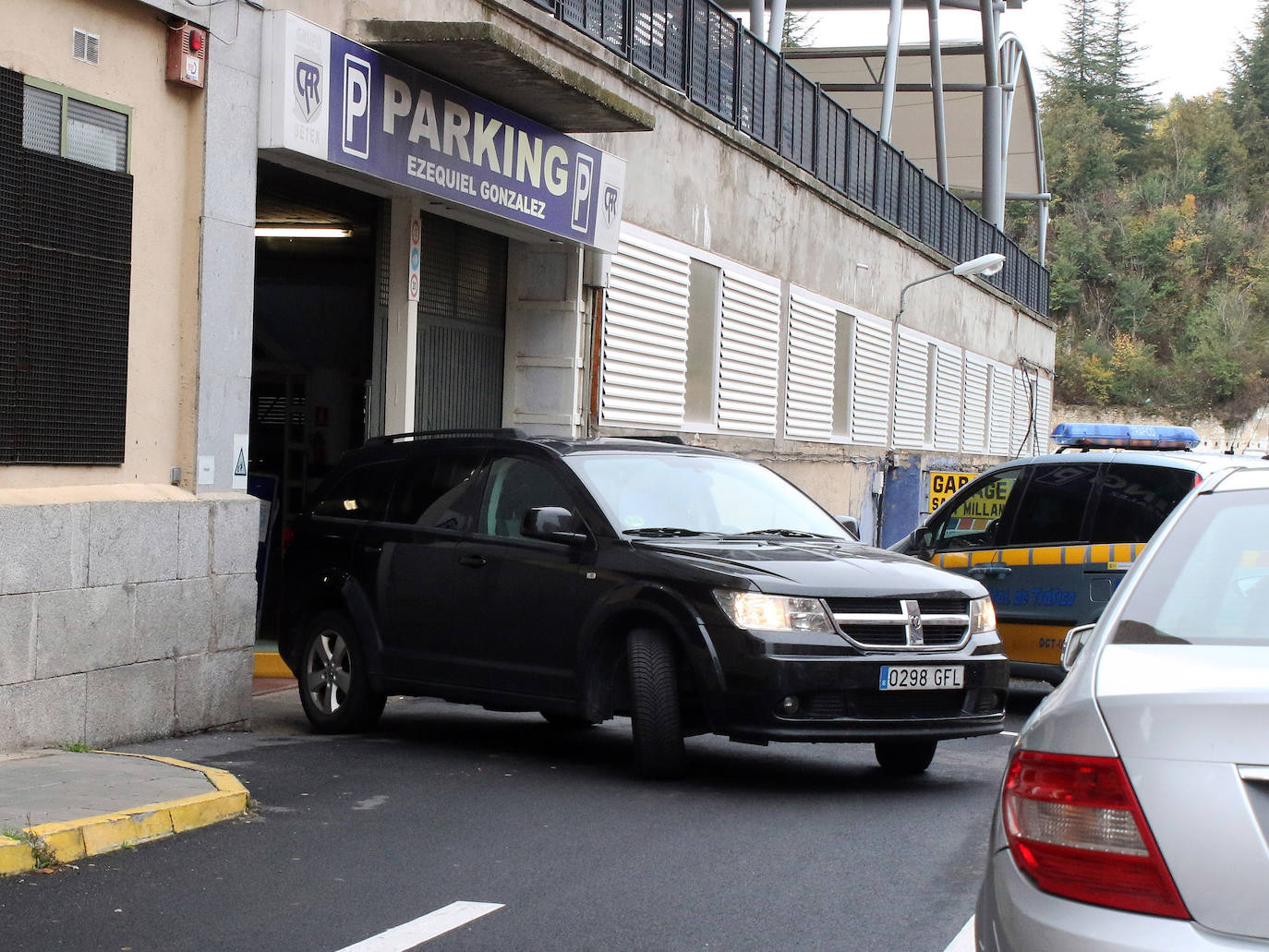 Cierre del parking del paseo Ezequiel González 