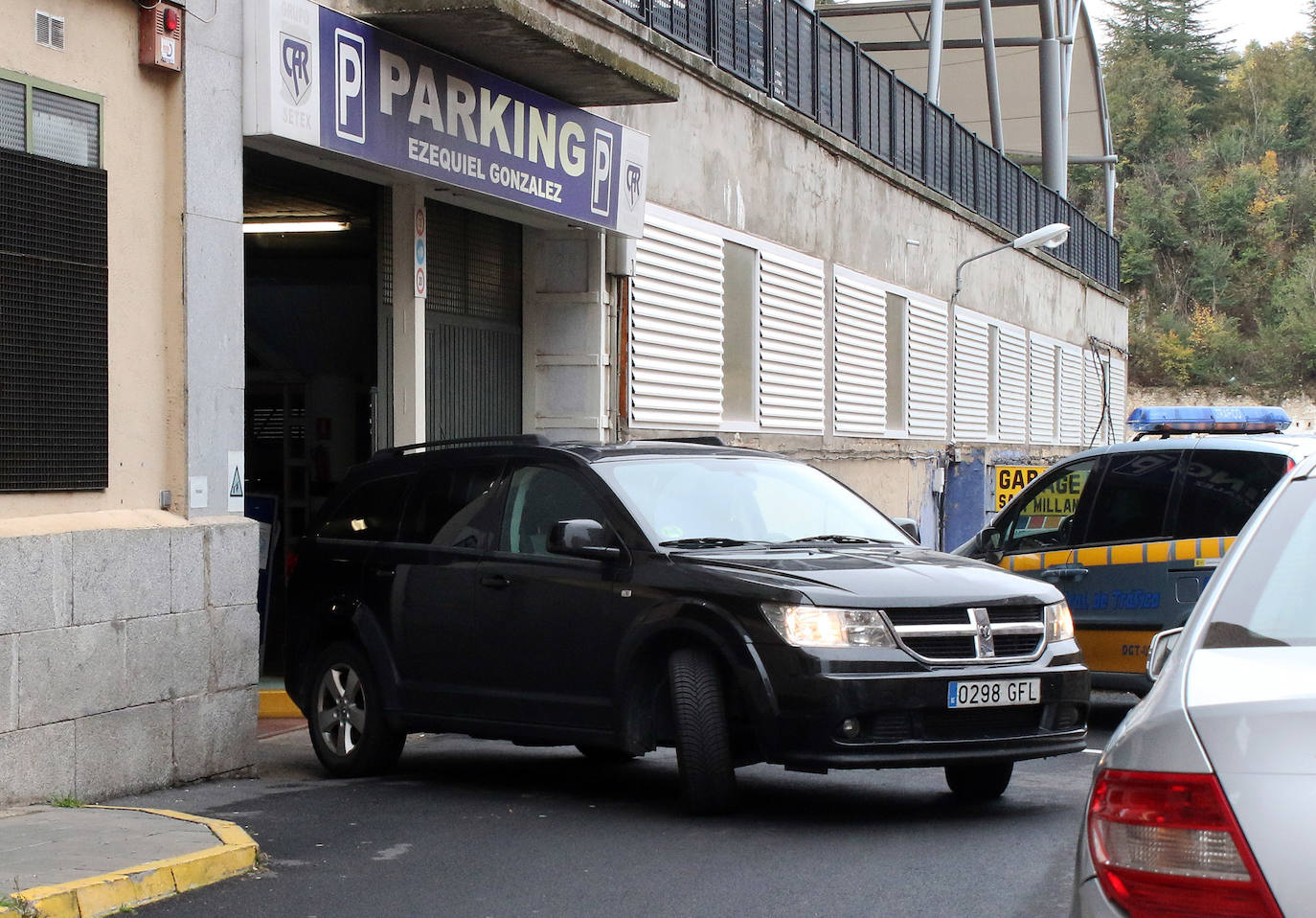 Cierre del parking del paseo Ezequiel González 