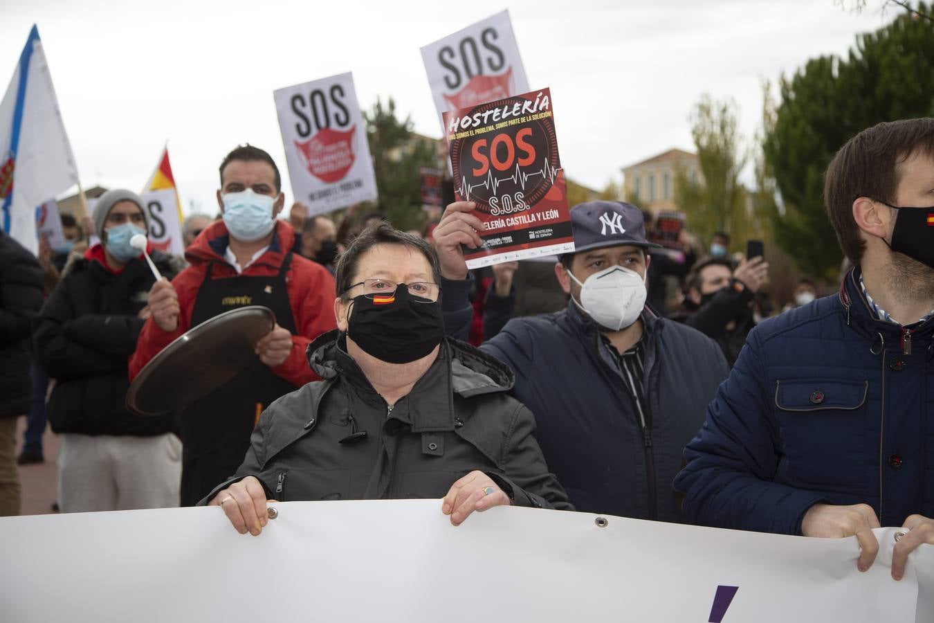 Fotos: Manifestación de hosteleros en Valladolid