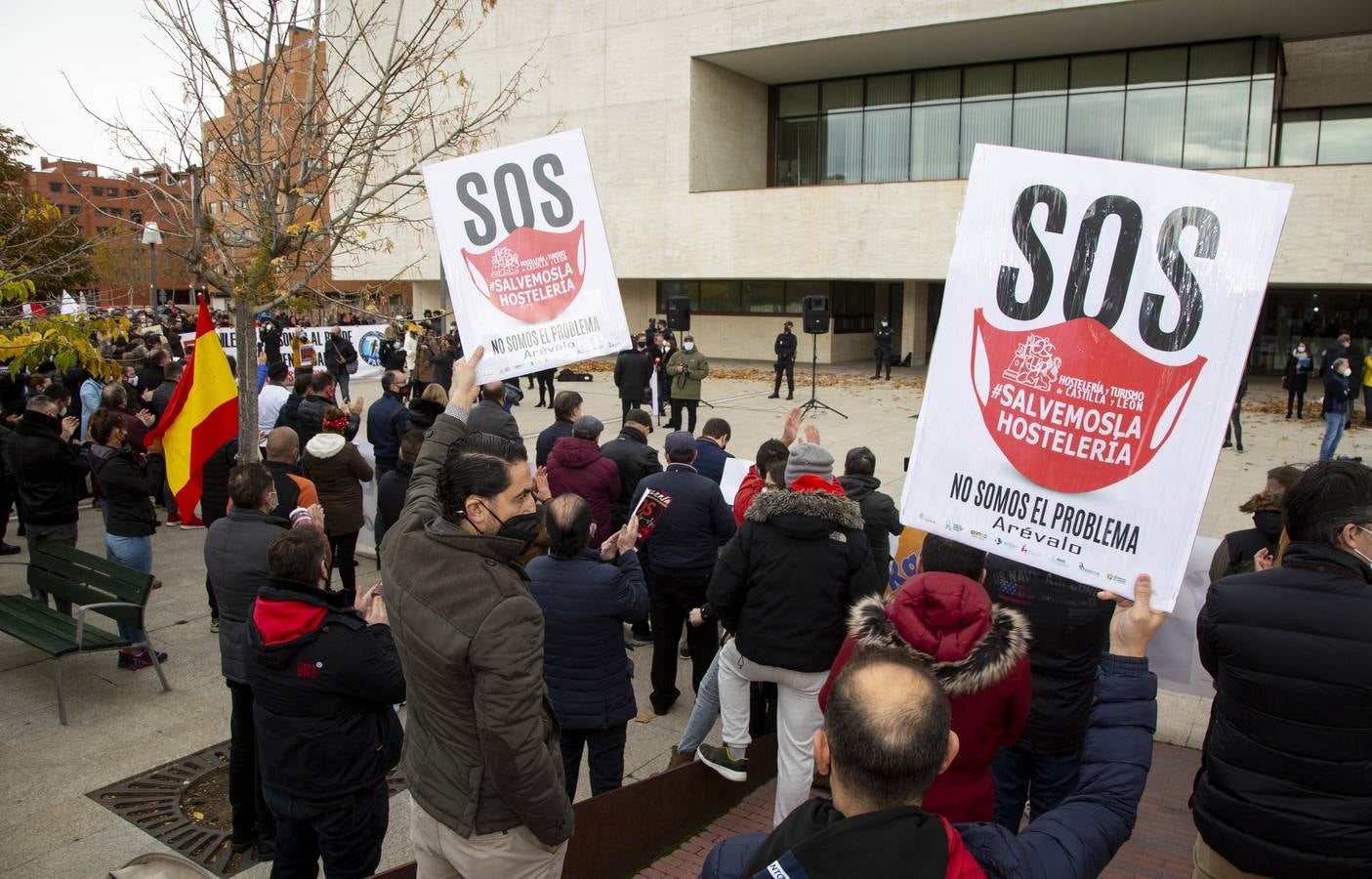 Fotos: Manifestación de hosteleros en Valladolid