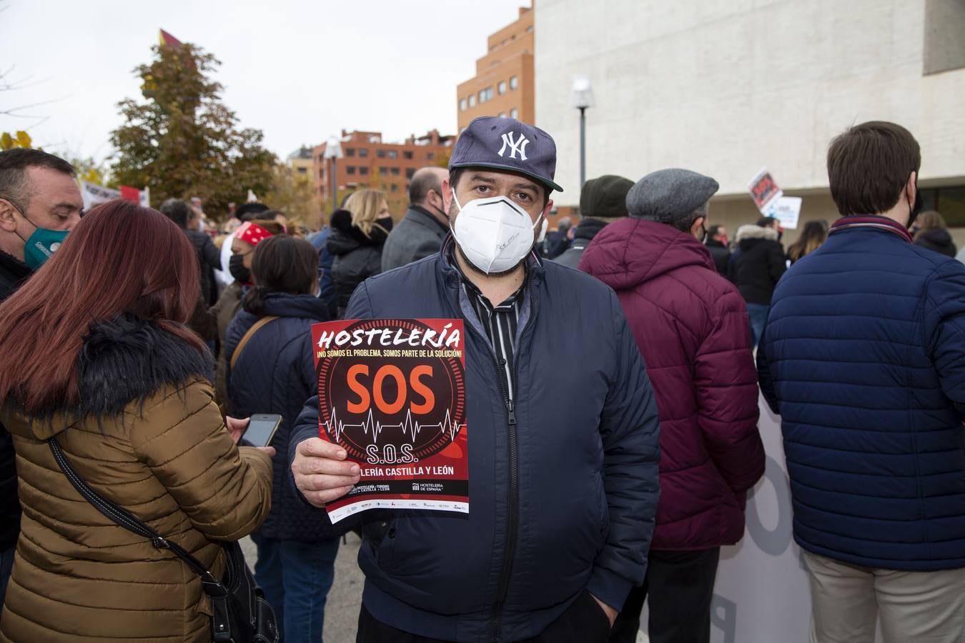 Fotos: Manifestación de hosteleros en Valladolid