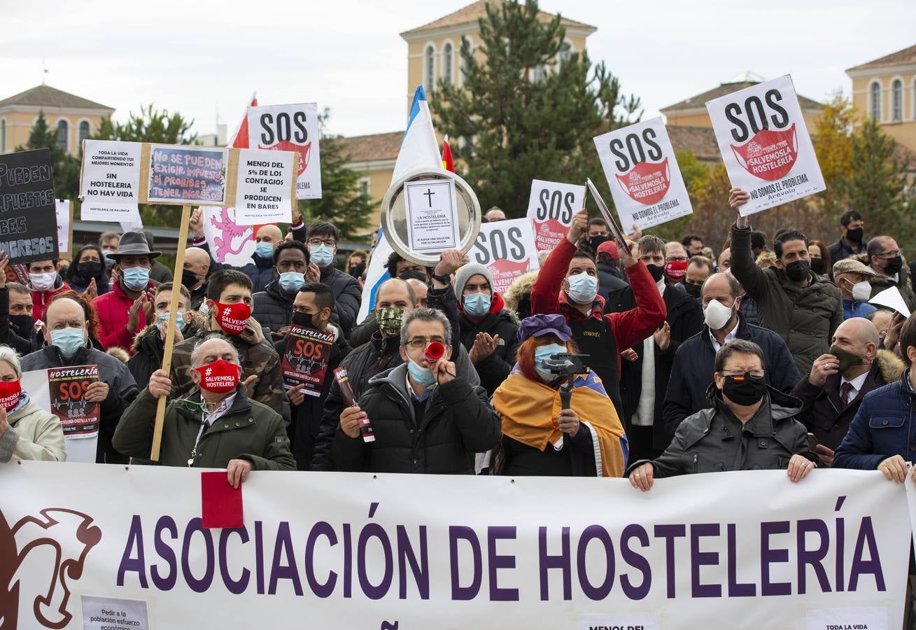 Fotos: Manifestación de hosteleros en Valladolid