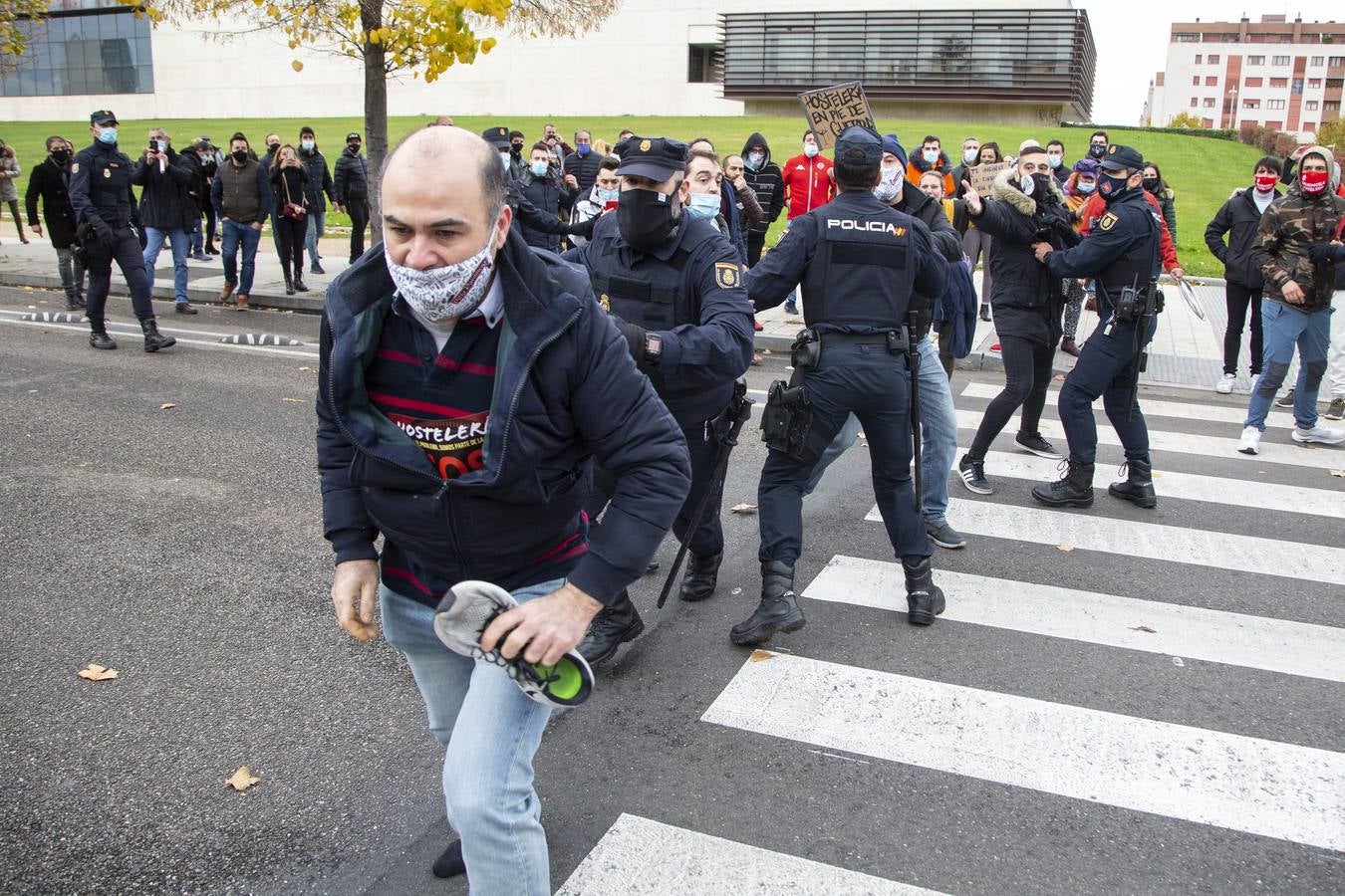 Fotos: Manifestación de hosteleros en Valladolid