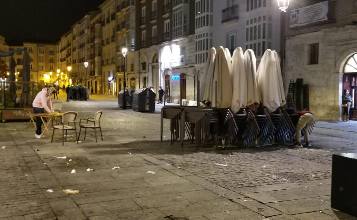 Cierre de establecimientos en Burgos. 